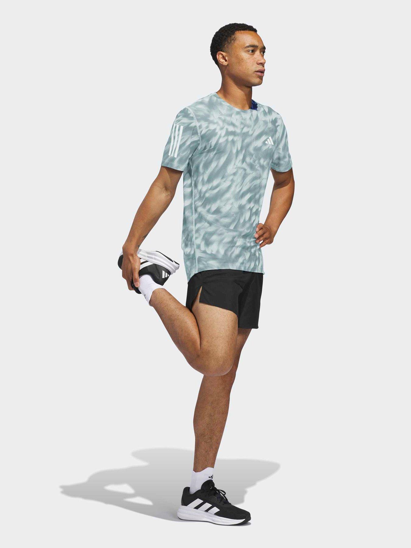 Image 3 of 5 of adidas Mens Running Own The Run Aop Tee M - Green