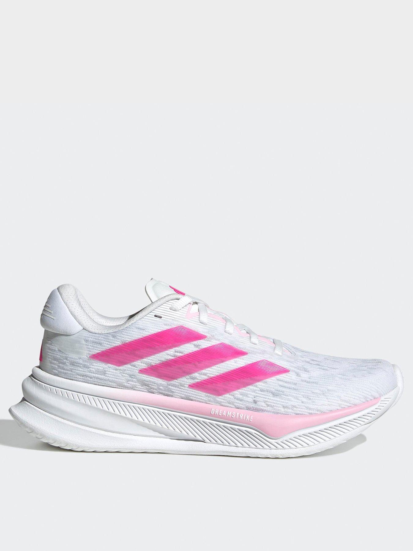 undefined Womens Running Supernova Comfortglide Trainers - White/Pink