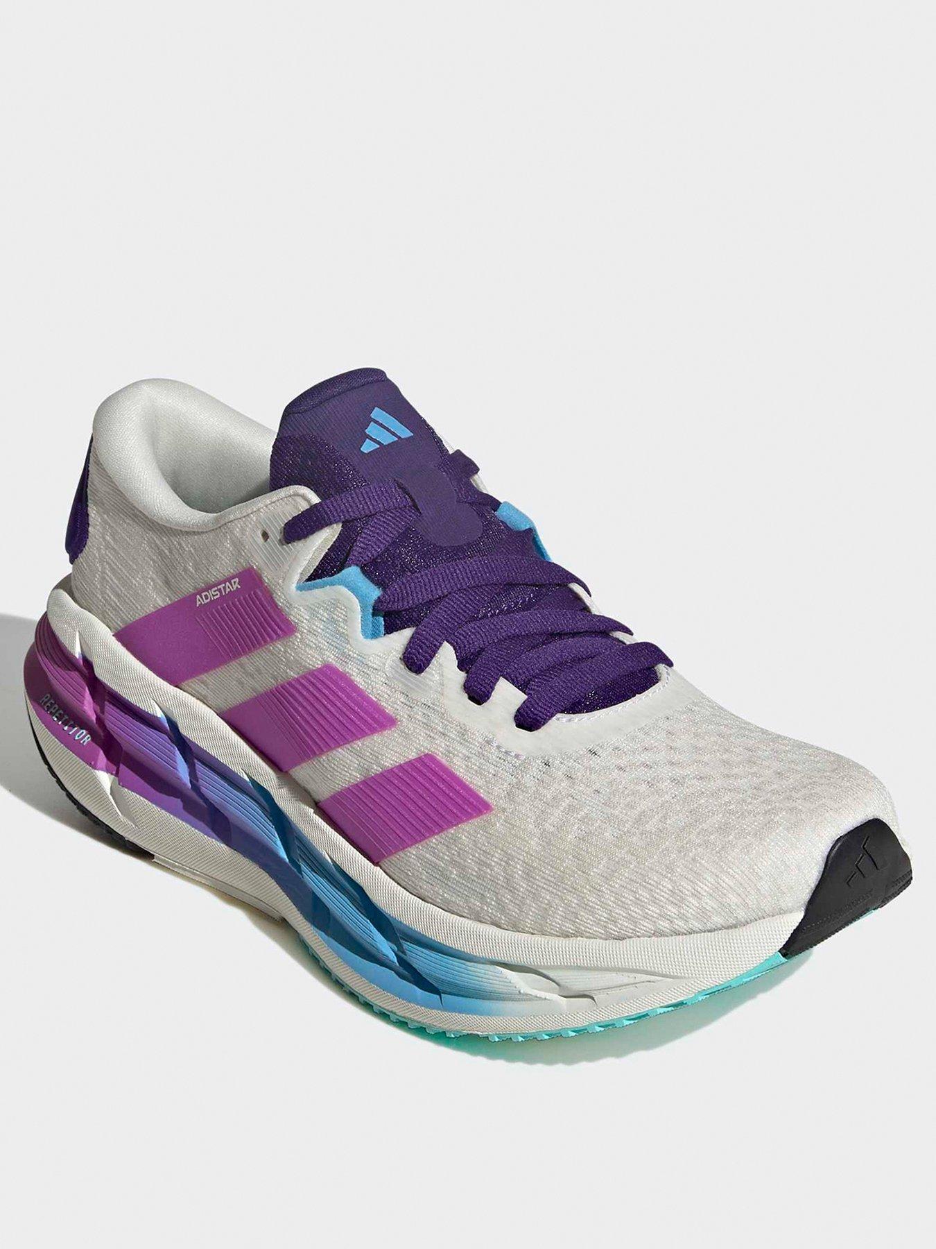  image of adidas-womens-running-adistar-4-trainers-whitepurple