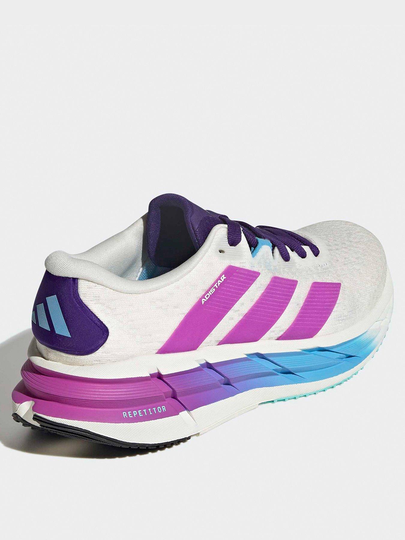  image of adidas-womens-running-adistar-4-trainers-whitepurple