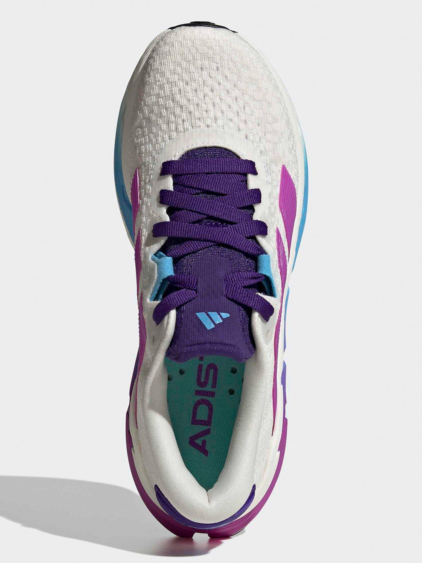  image of adidas-womens-running-adistar-4-trainers-whitepurple
