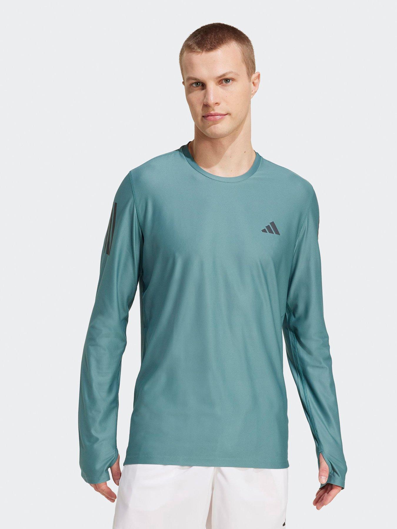 Image 1 of 5 of adidas Mens Running Own The Run Long Sleeve T-shirt - Green