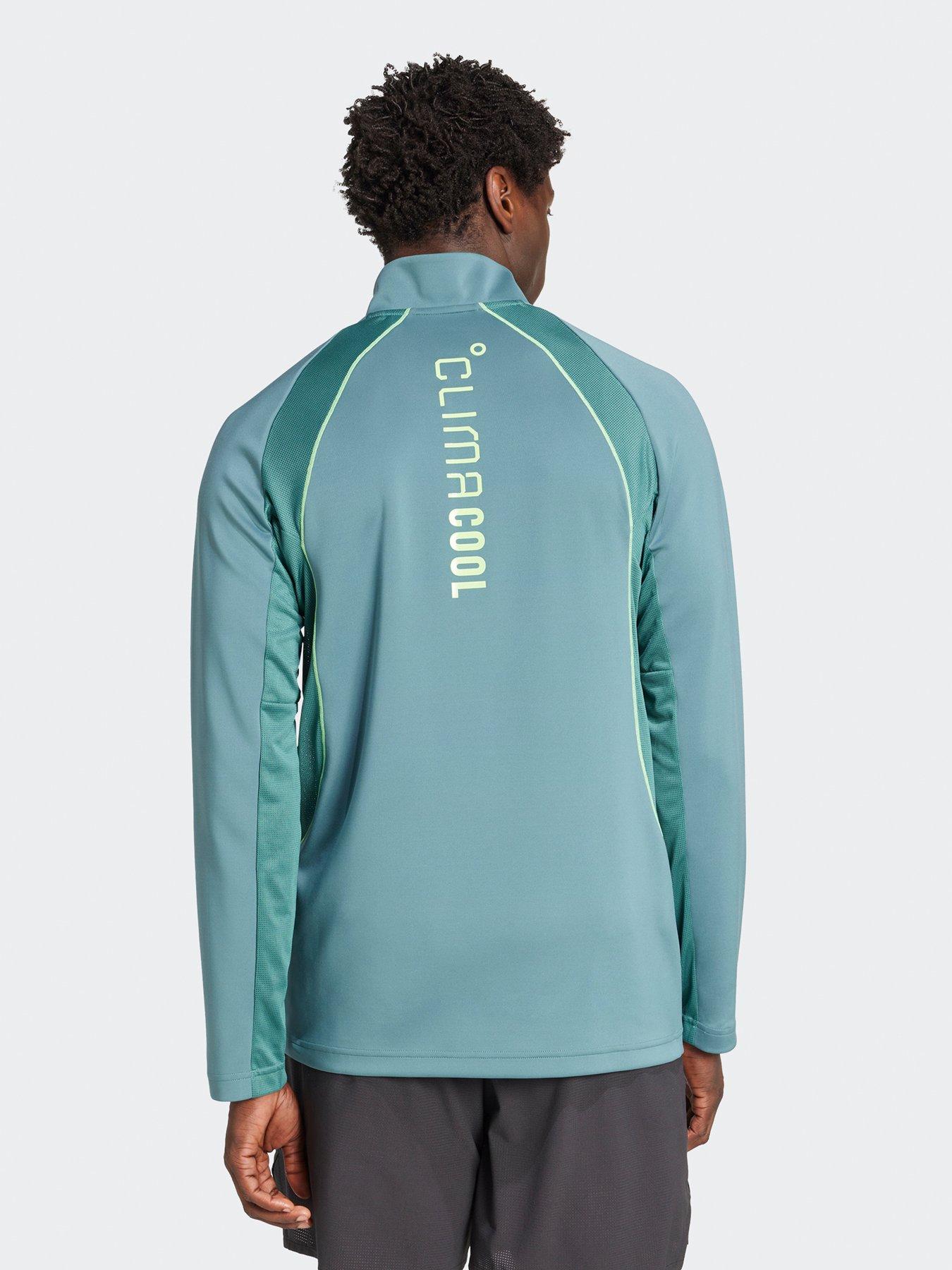 Image 2 of 5 of adidas Mens Training Tech 1/4 Zip Top - Green