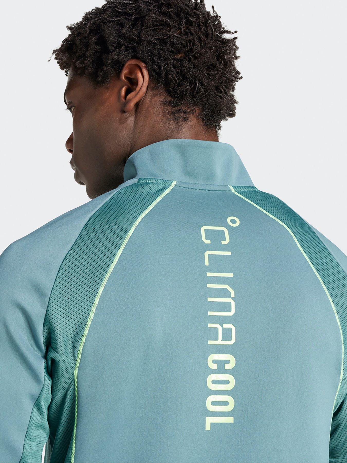 Image 4 of 5 of adidas Mens Training Tech 1/4 Zip Top - Green