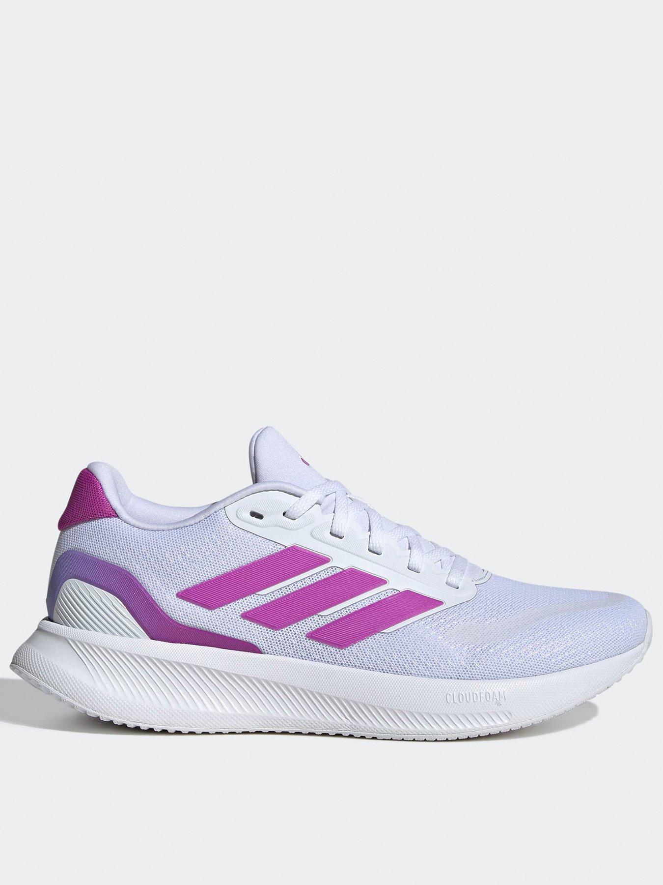 undefined Womens Running Runfalcon 5 Trainers - White/Purple