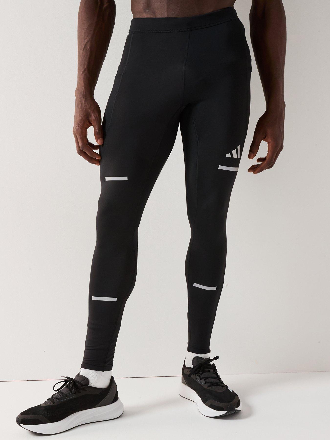 Image 1 of 5 of adidas Mens Running Adi365 Winter Tights - Black