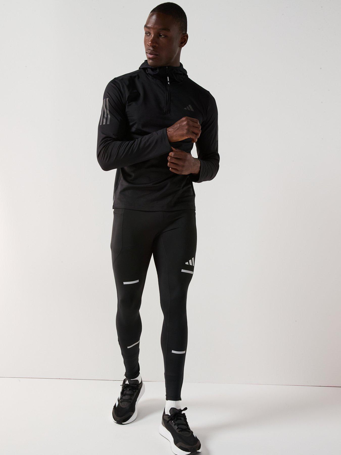 Image 3 of 5 of adidas Mens Running Adi365 Winter Tights - Black