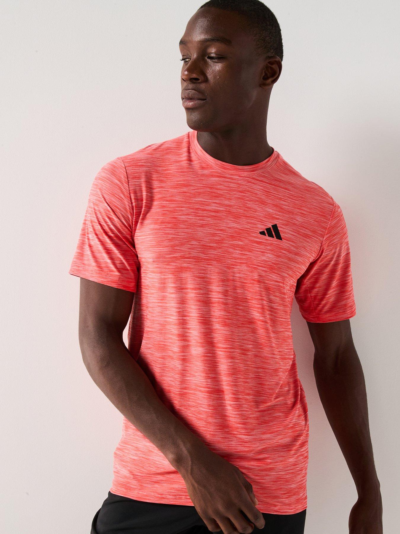  image of adidas-mens-training-essentials-stretch-t-shirt-red