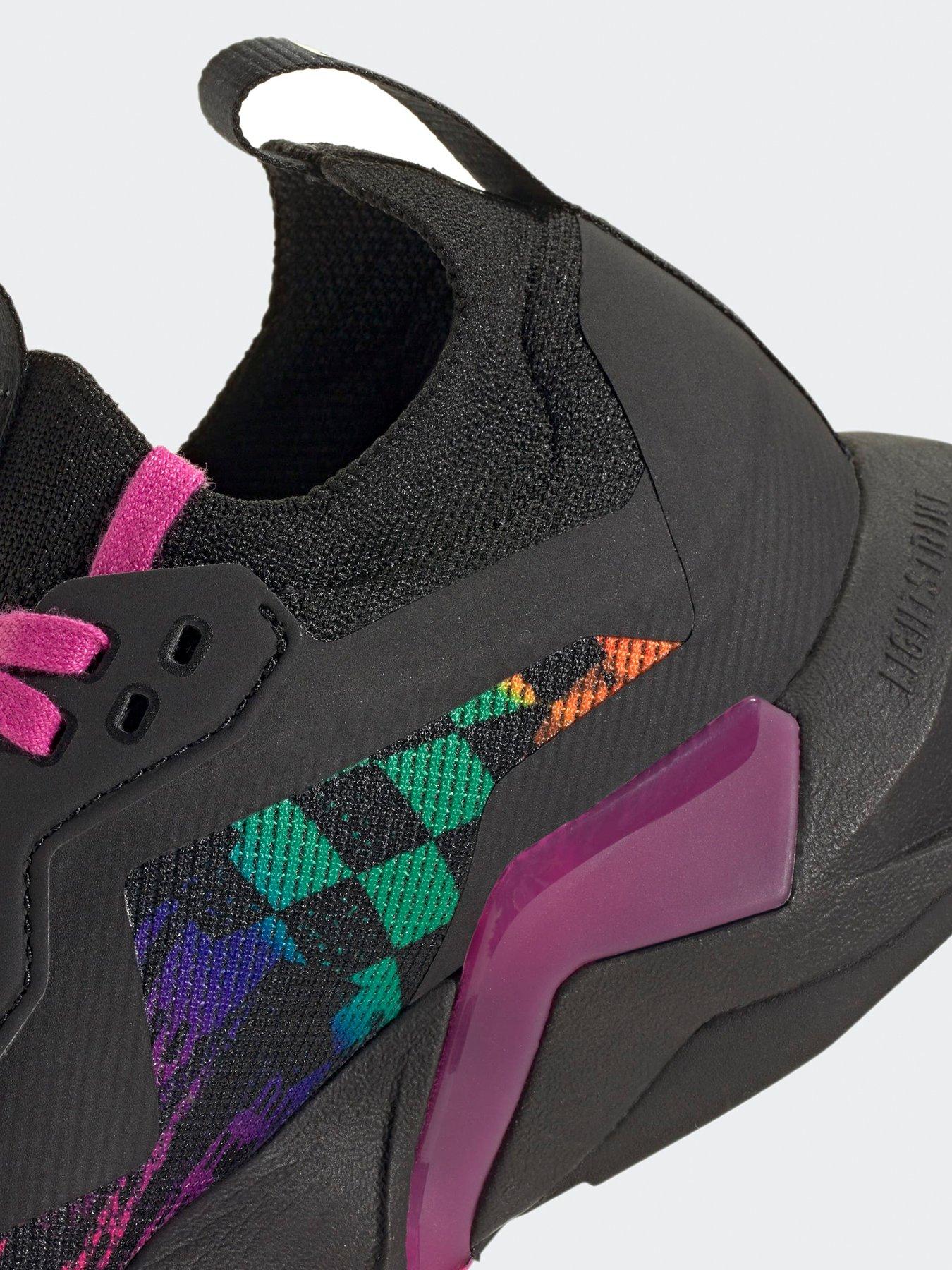 Image 6 of 7 of adidas Womens Training Rapidmove Adv 2 Jeremy Scott Trainers - Black/Pink