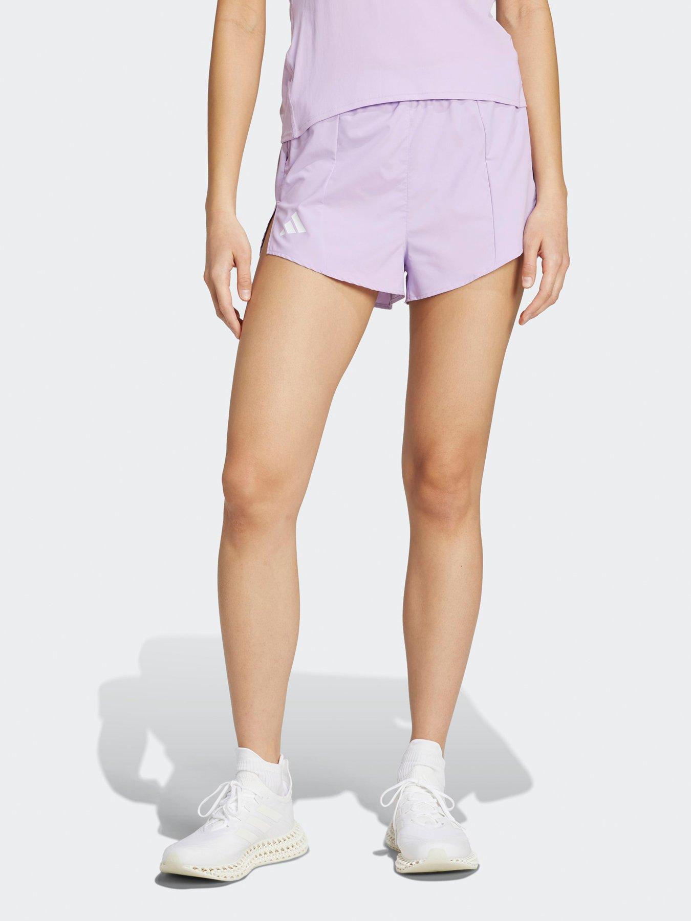 undefined Womens Running Adizero Shorts - Purple
