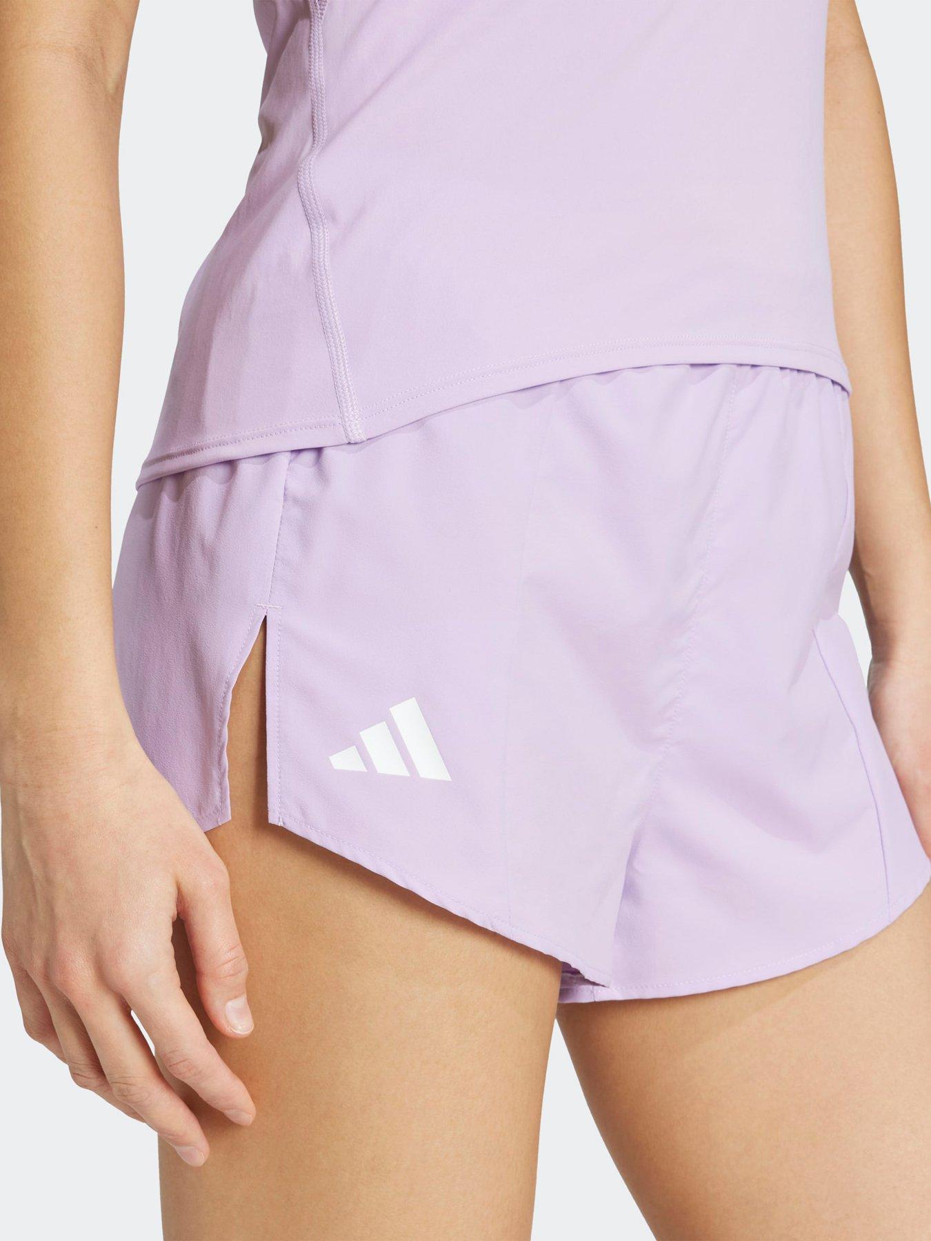 Image 4 of 5 of adidas Womens Running Adizero Shorts - Purple