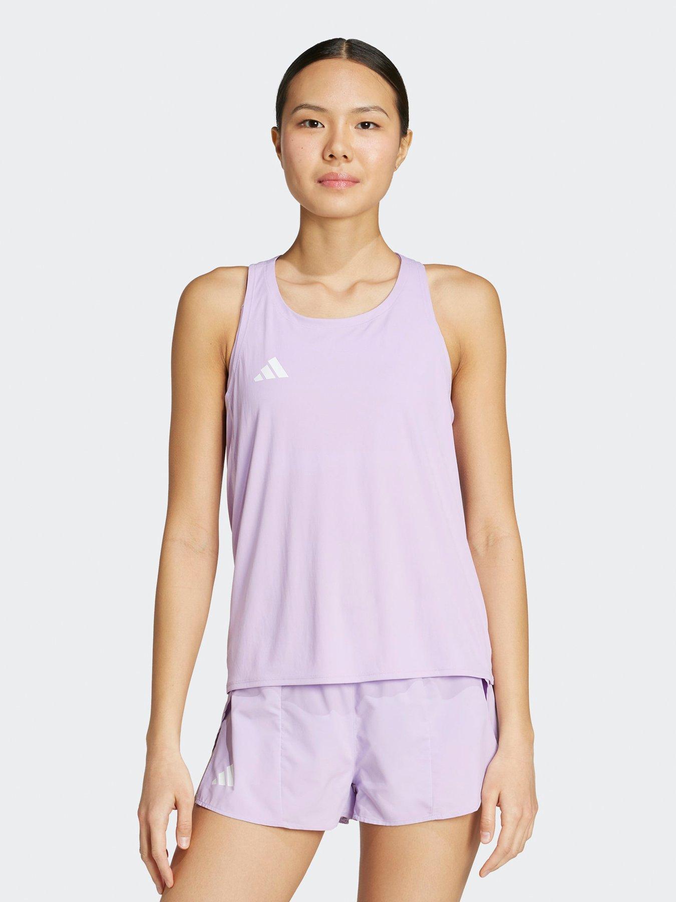 undefined Womens Running Adizero Tank - Purple