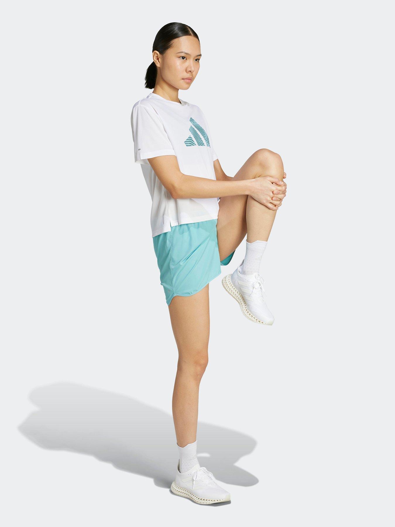 Image 3 of 5 of adidas Womens Running Adi365 Big Logo T-Shirt - White