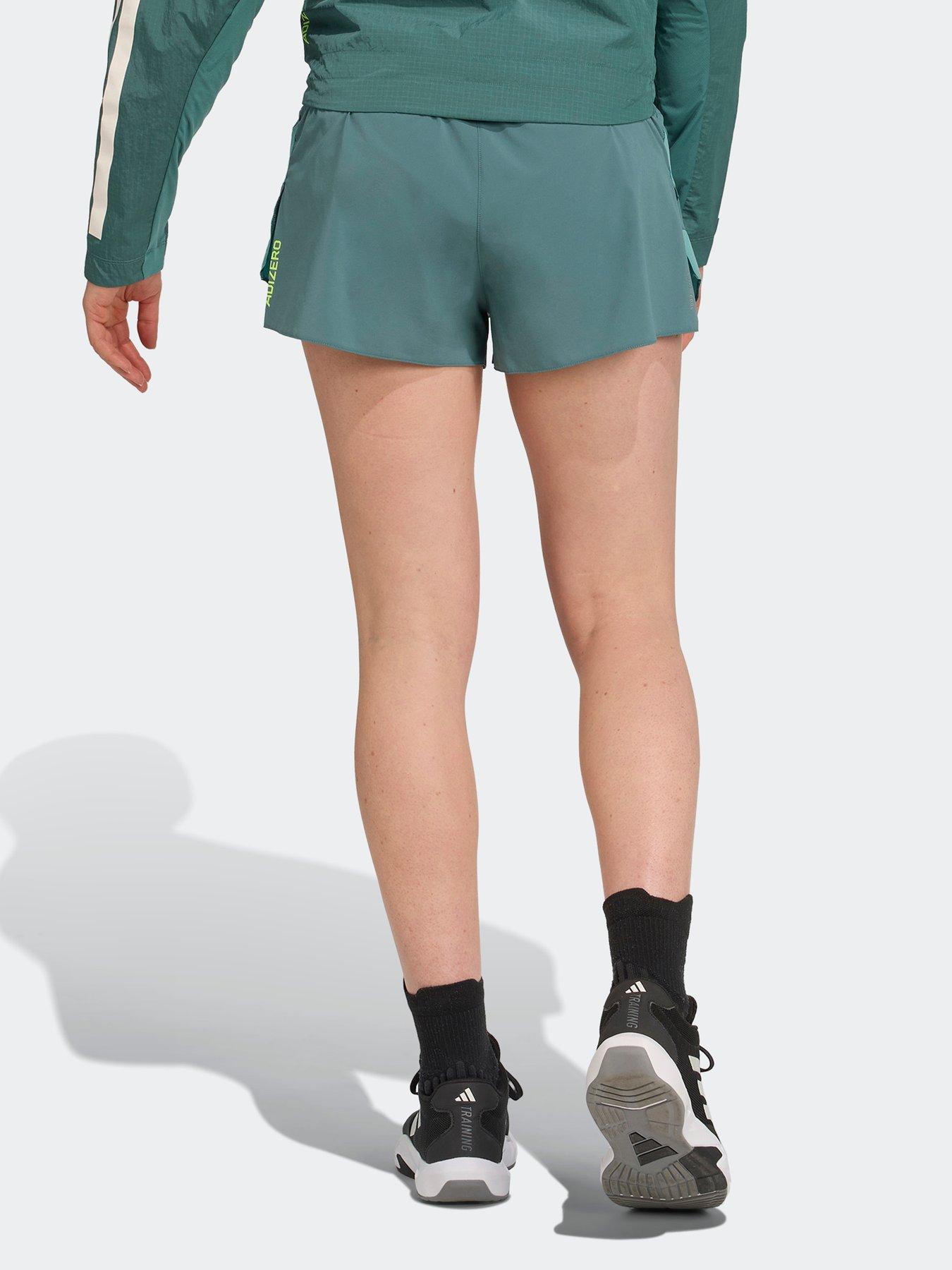 Image 2 of 5 of adidas Womens Running Adizero 4Inch Shorts - Green
