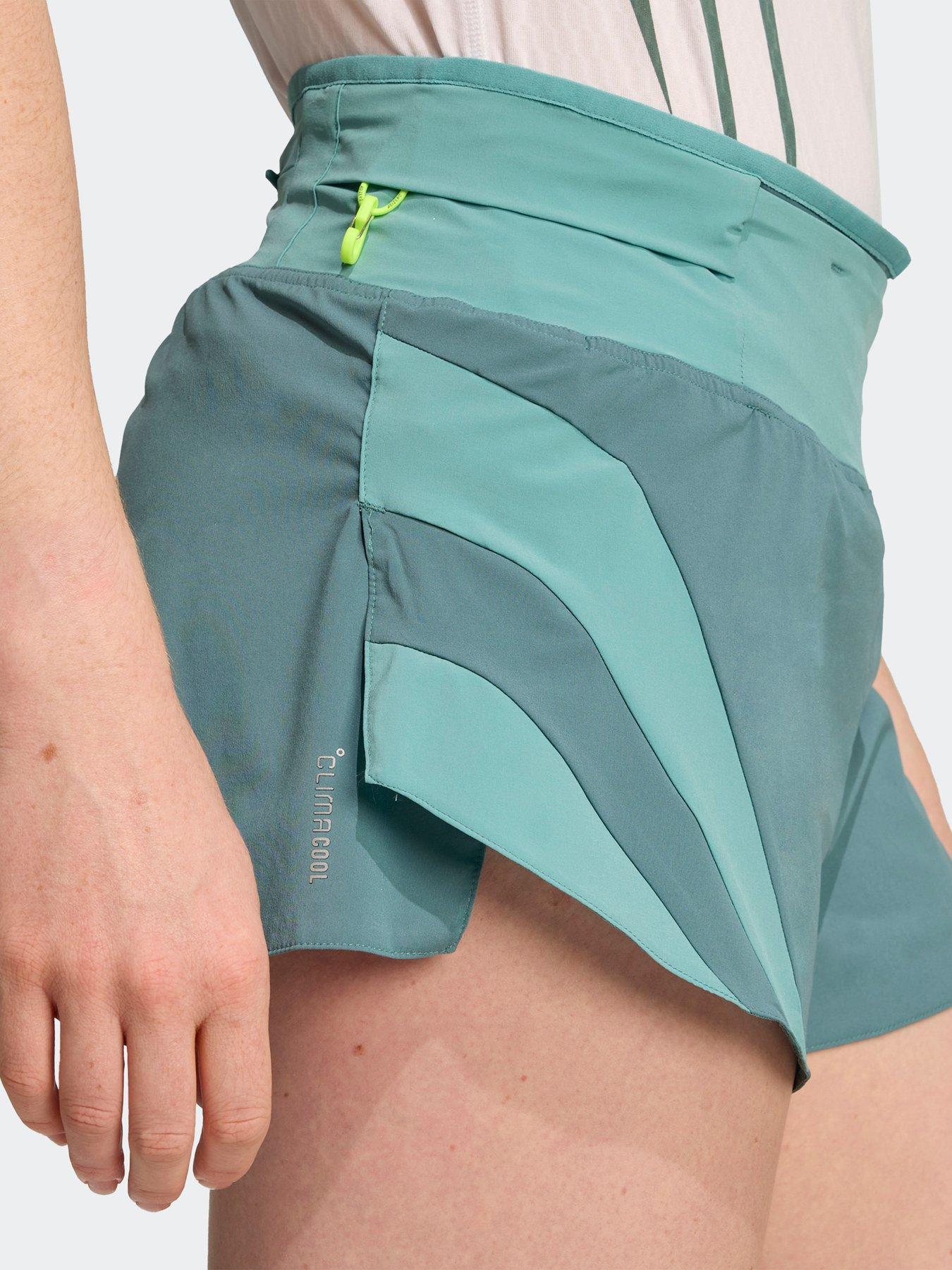 Image 5 of 5 of adidas Womens Running Adizero 4Inch Shorts - Green