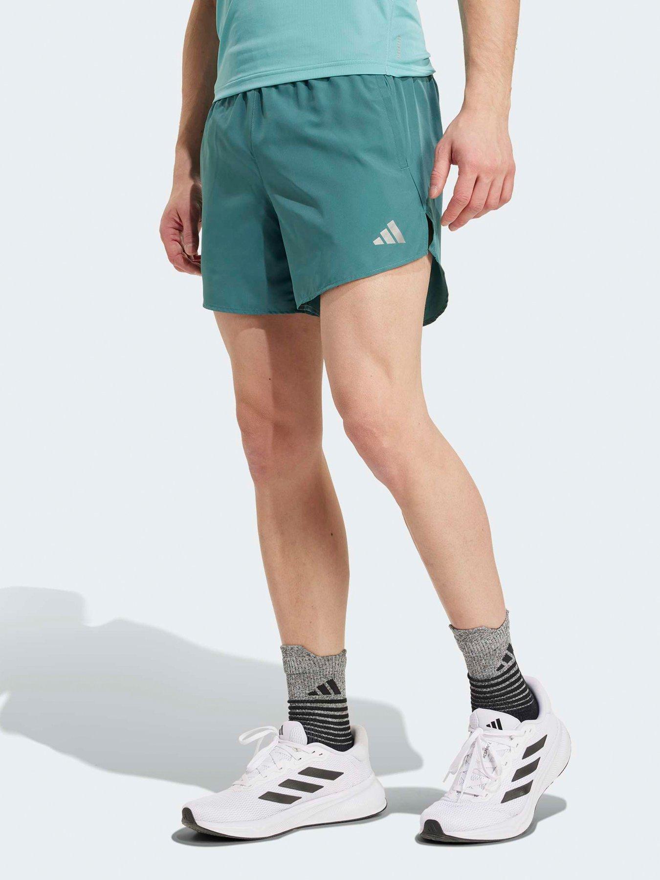 Image 1 of 5 of adidas Mens Running Run It 7inch Shorts - Green