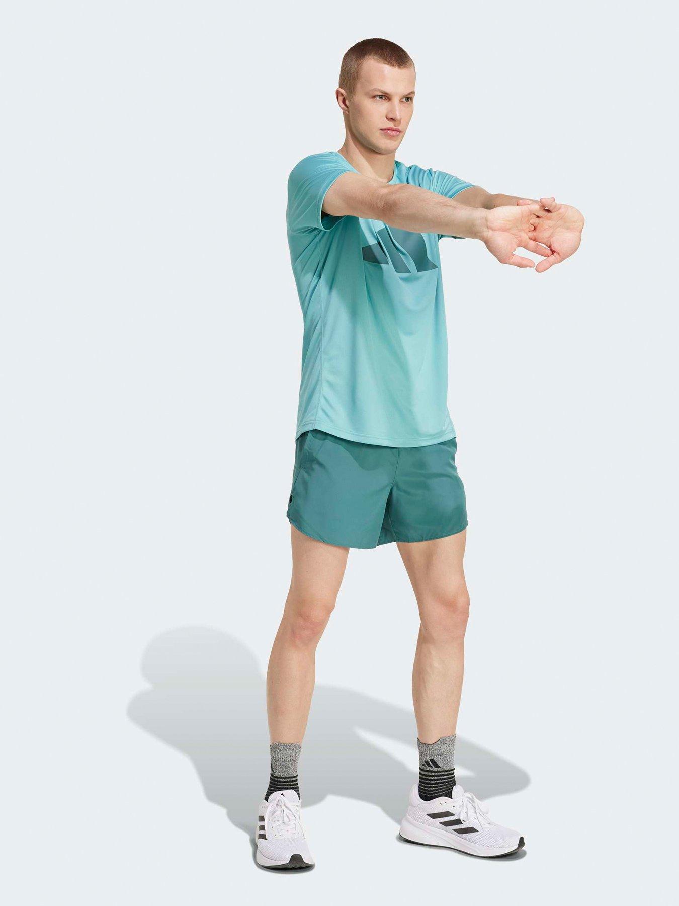Image 3 of 5 of adidas Mens Running Run It 7inch Shorts - Green