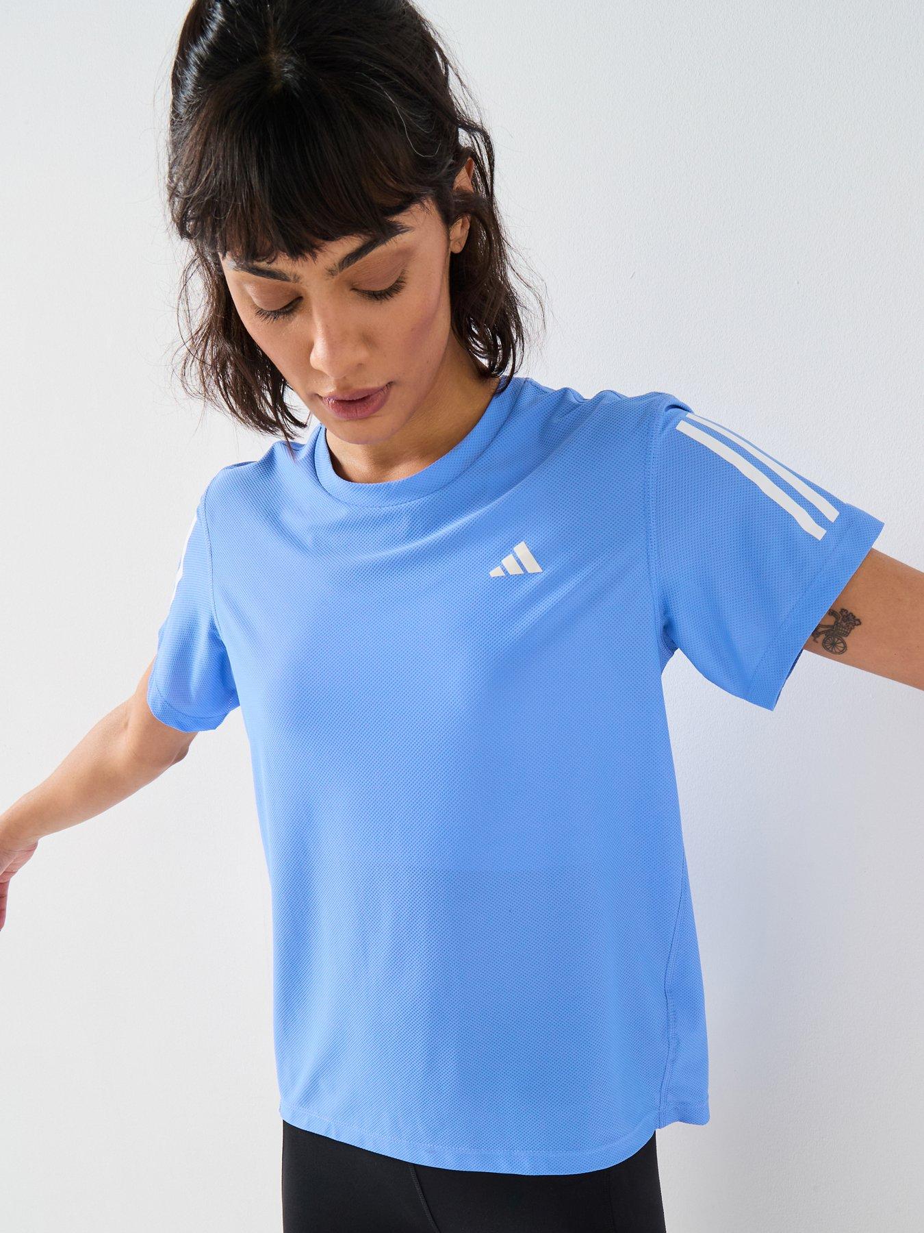 adidas Womens Running Own The Run T-Shirt - Blue
