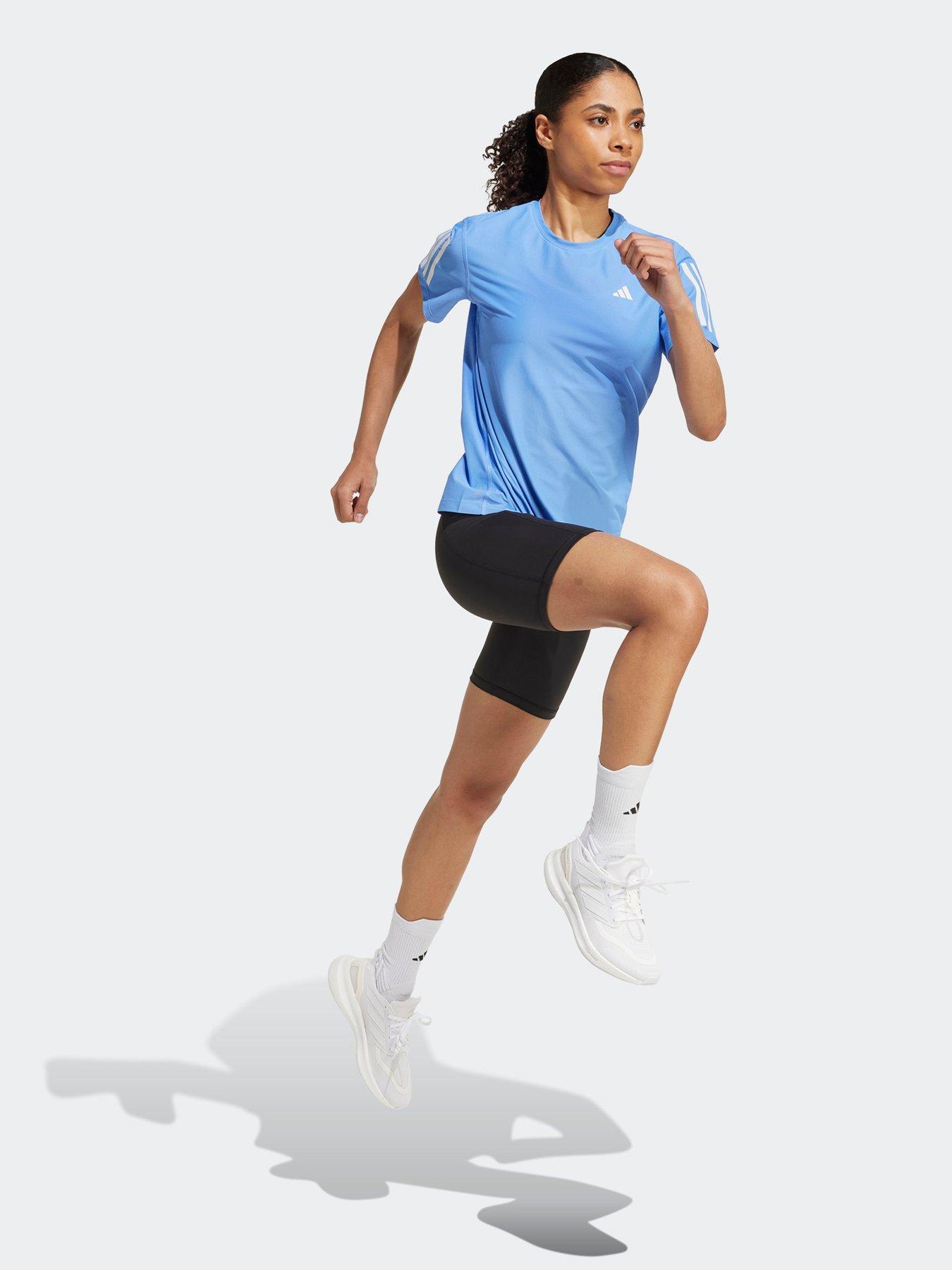 Image 3 of 5 of adidas Womens Running Own The Run T-Shirt - Blue