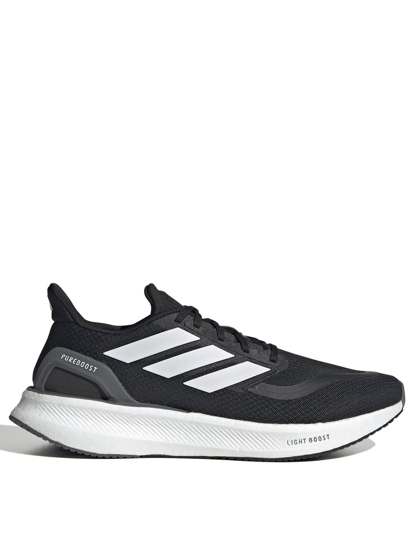 undefined Mens Running Pureboost 5 Trainers - Black/White