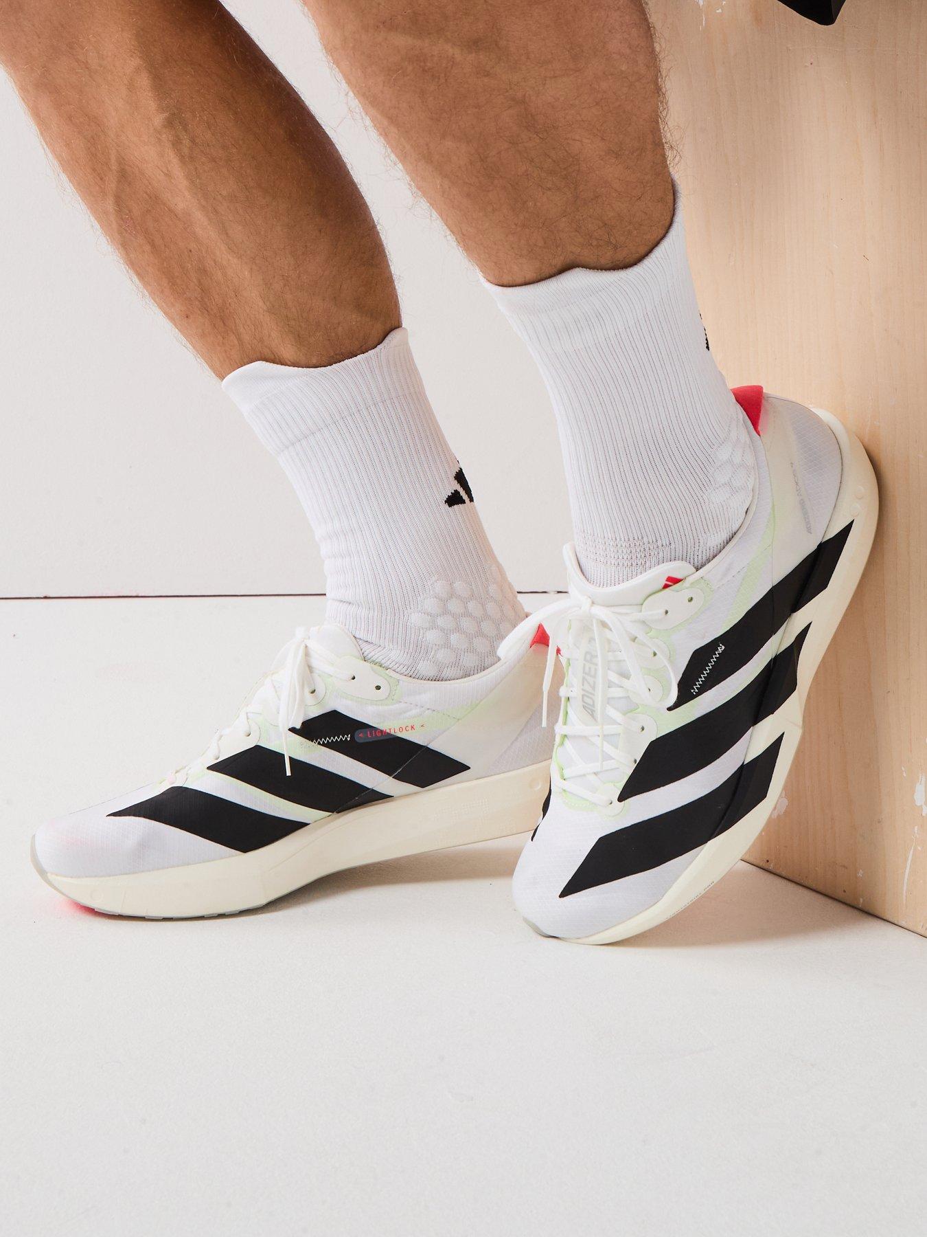 undefined Mens Running Adizero Adios 9 Trainers - White