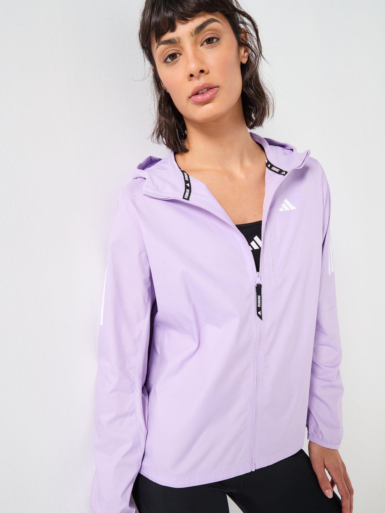 adidas Womens Running Own The Run Jacket - Purple | Littlewoods