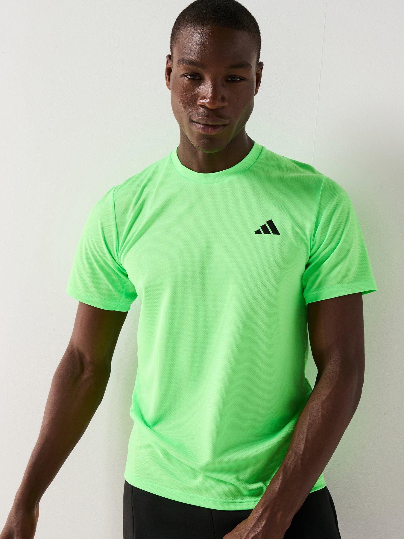  image of adidas-mens-training-essentials-base-t-shirt-green