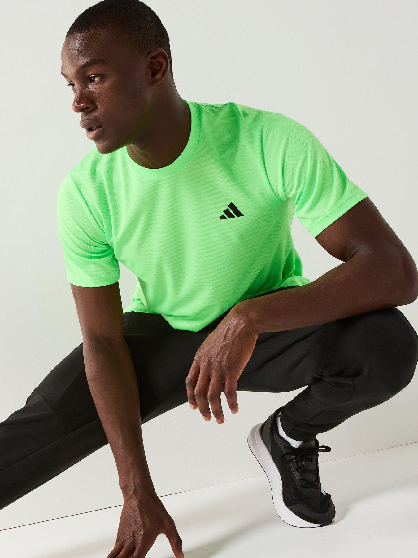 image of adidas-mens-training-essentials-base-t-shirt-green