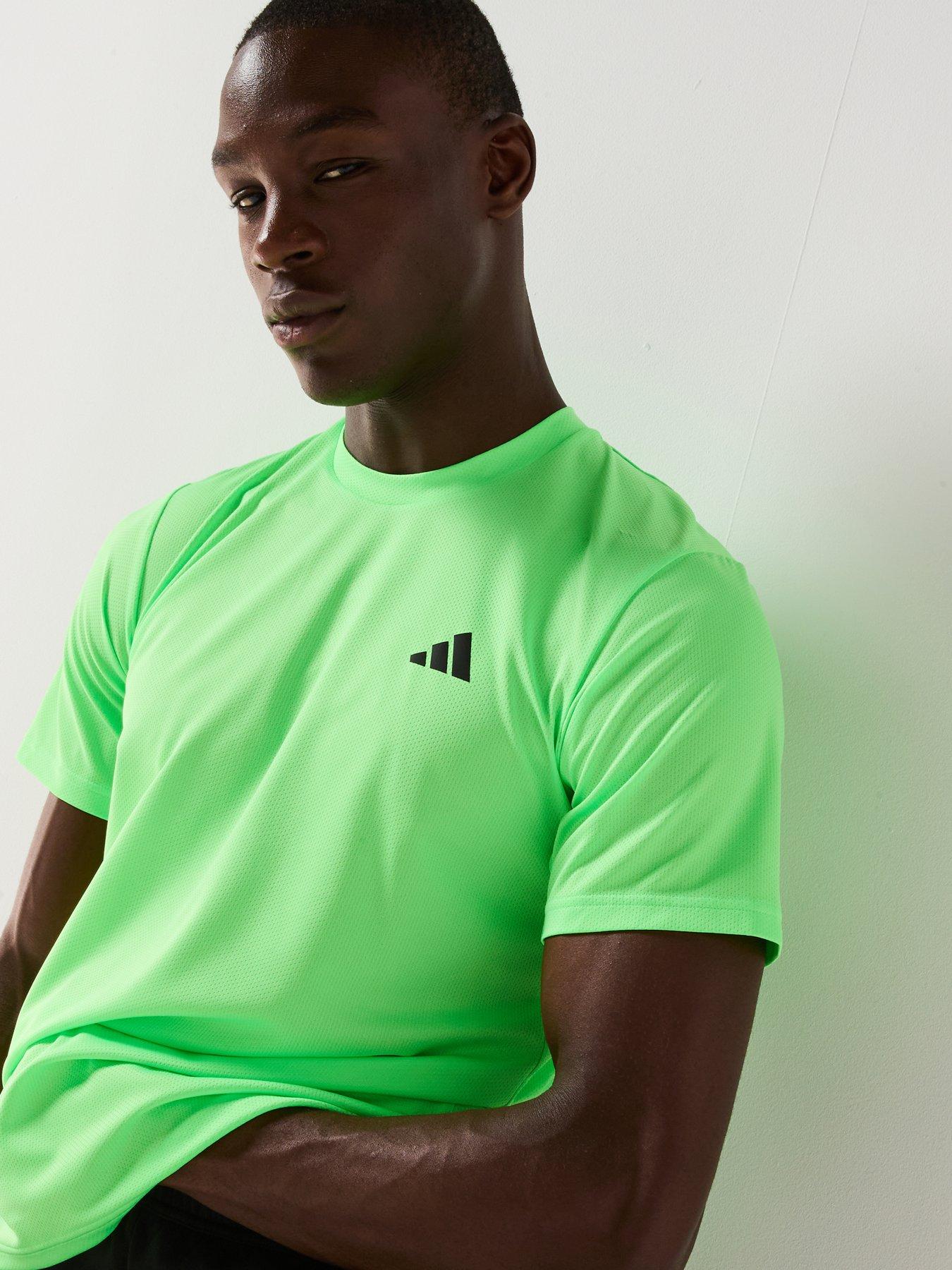  image of adidas-mens-training-essentials-base-t-shirt-green