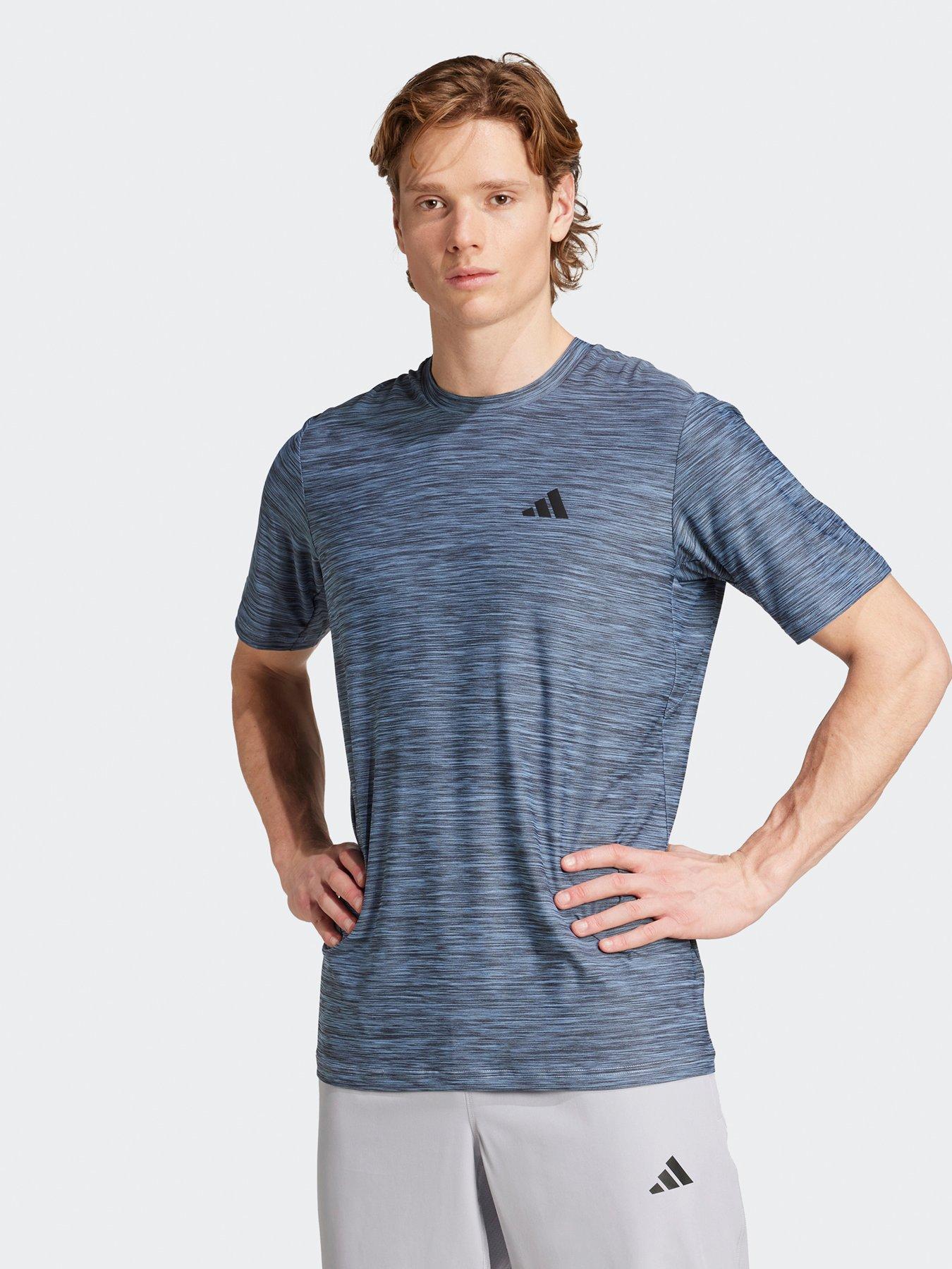 Image 1 of 5 of adidas Mens Training Essentials Stretch T-Shirt - Blue