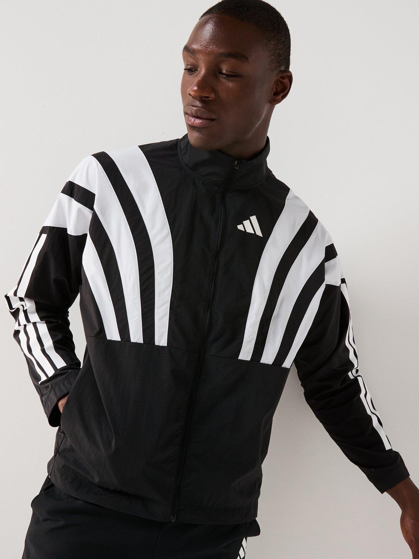 adidas Mens Running Adizero Jacket - Black