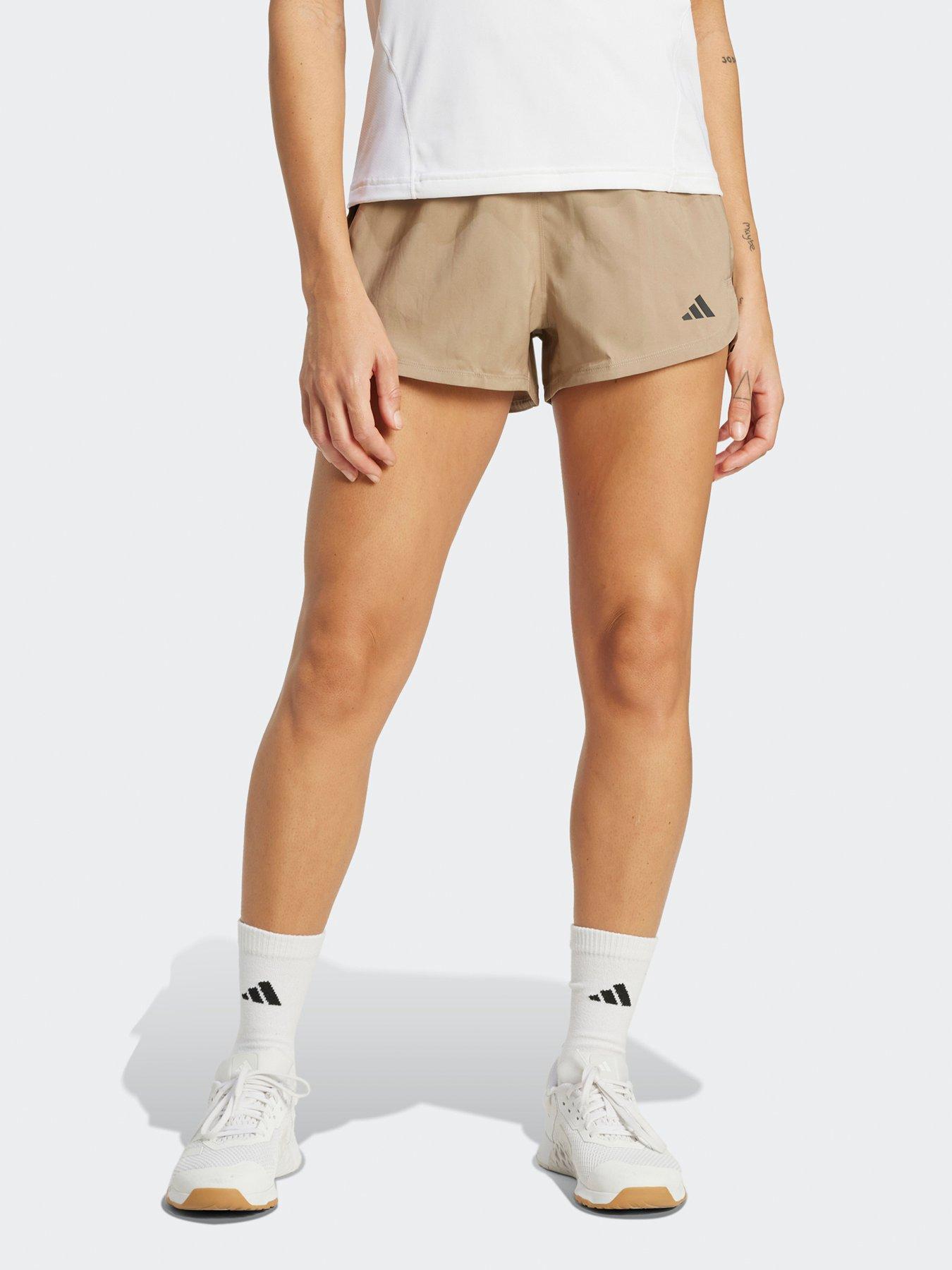 undefined Womens Training Pacer Knit 5Inch High Waist Shorts - Brown