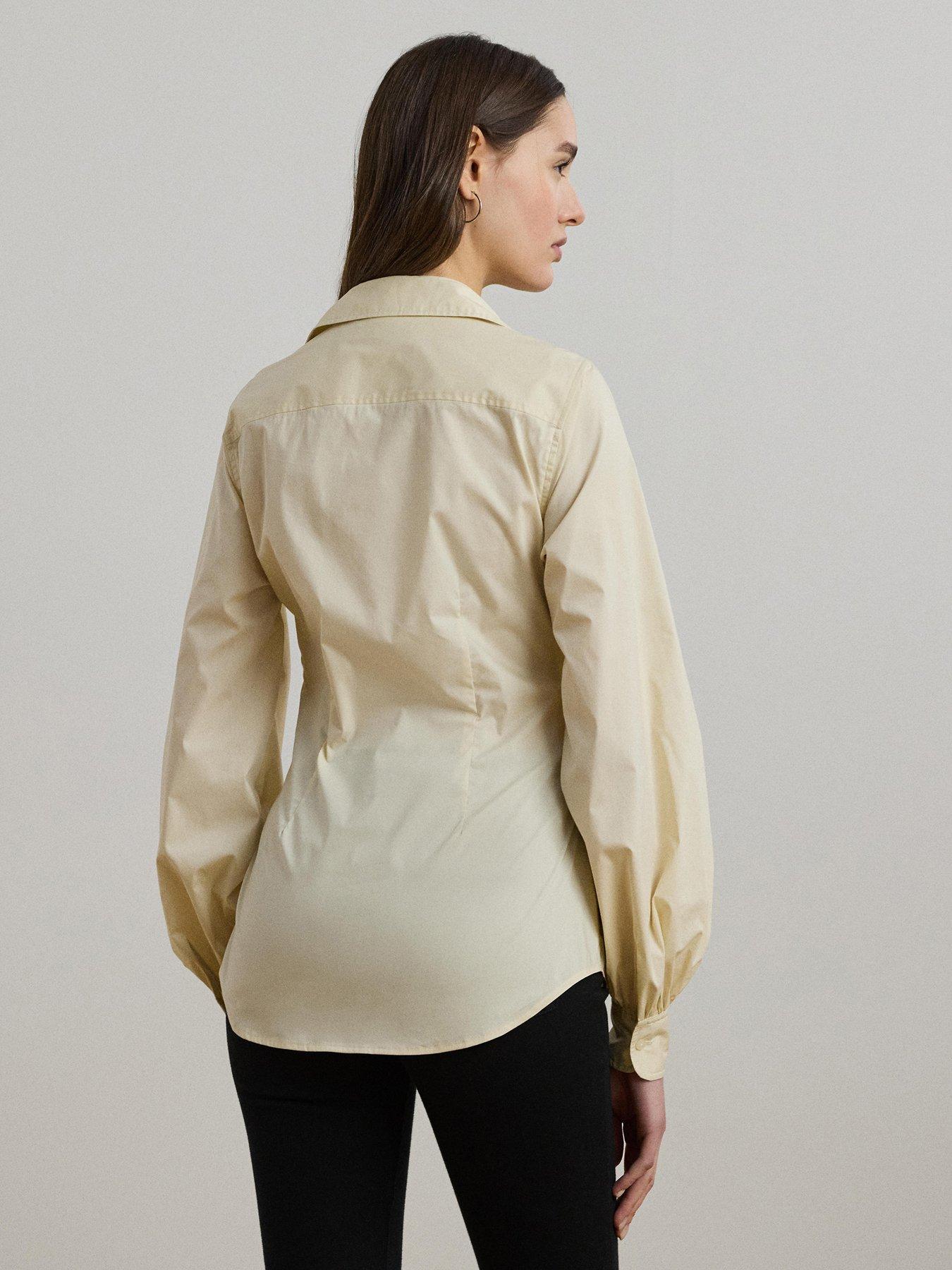Image 2 of 5 of Lauren by Ralph Lauren Sarill Long Sleeve Shirt - Beige
