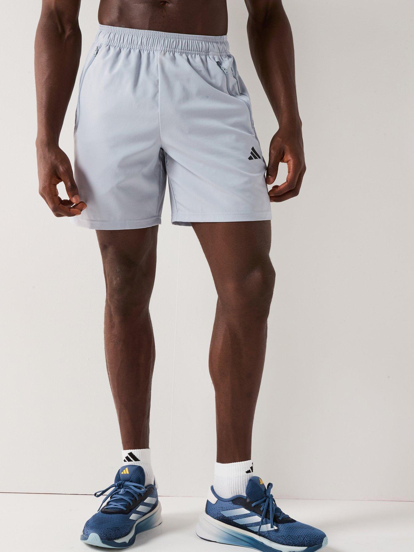 adidas-mens-training-essentials-woven-7inch-shorts-grey
