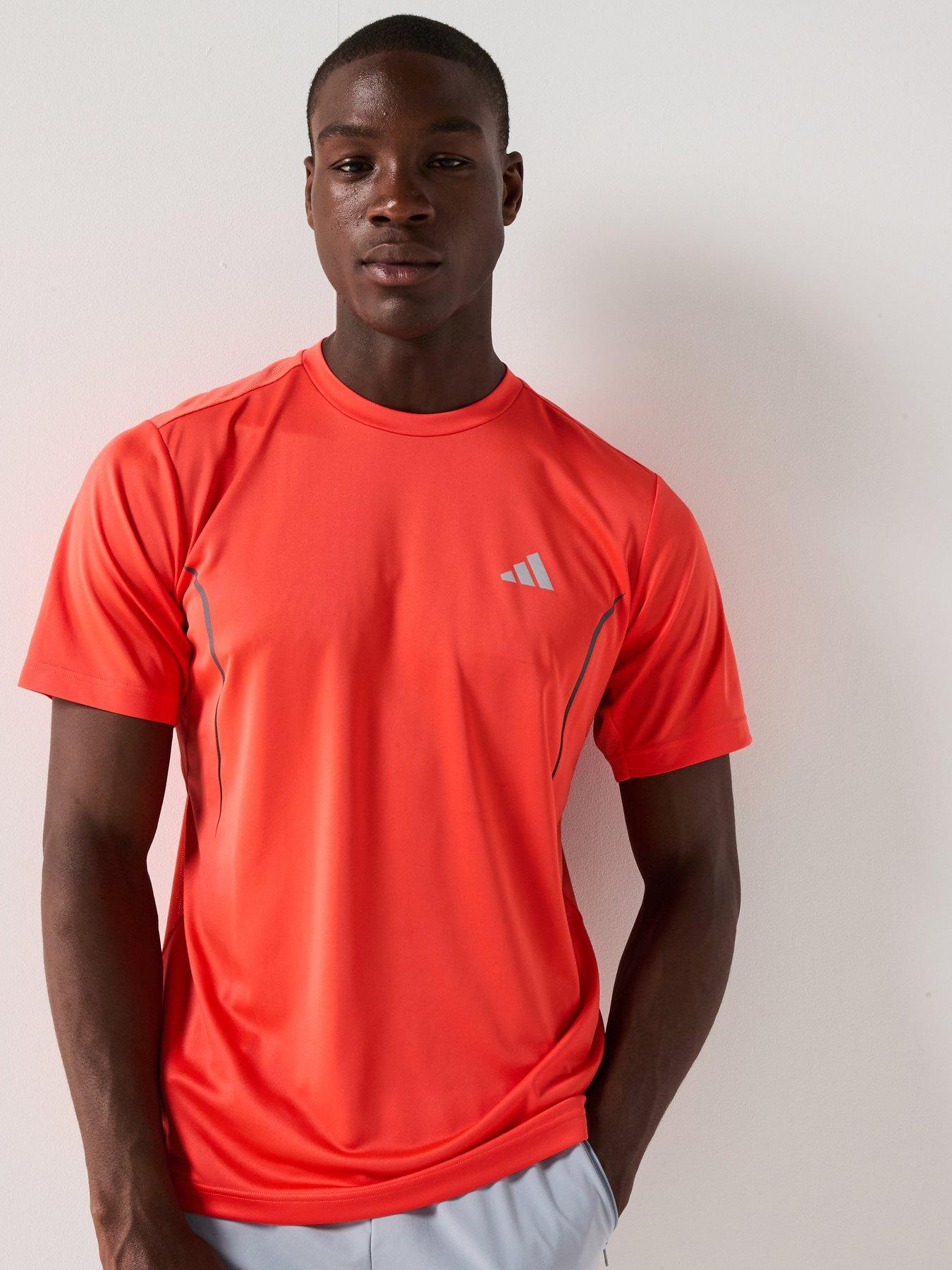  image of adidas-mens-training-tech-t-shirt-red