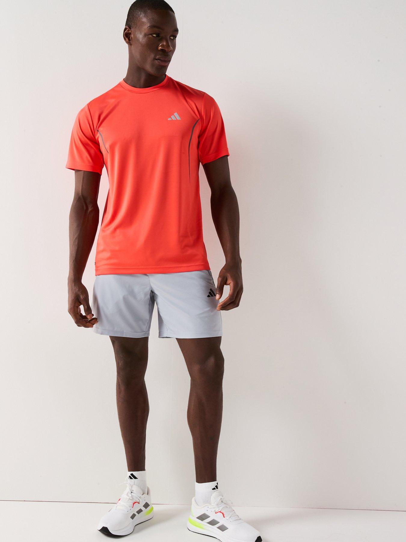  image of adidas-mens-training-tech-t-shirt-red