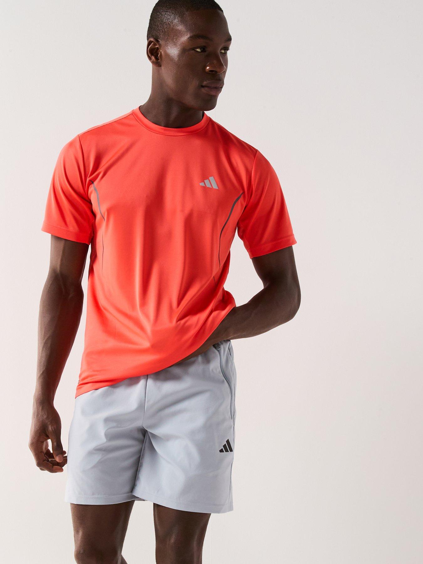  image of adidas-mens-training-tech-t-shirt-red