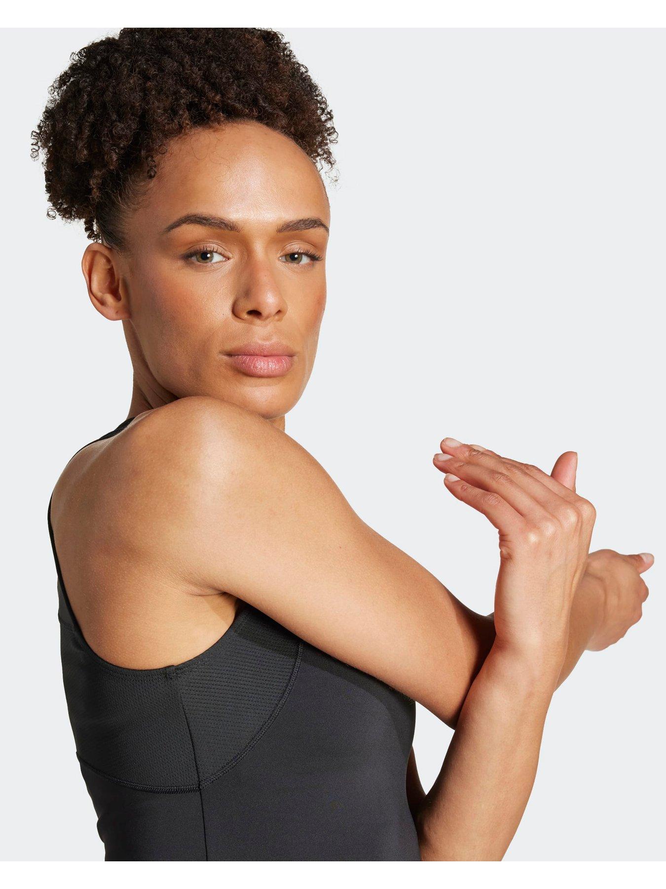 Image 5 of 5 of adidas Womens Training Tech Fit Crop Tank - Black