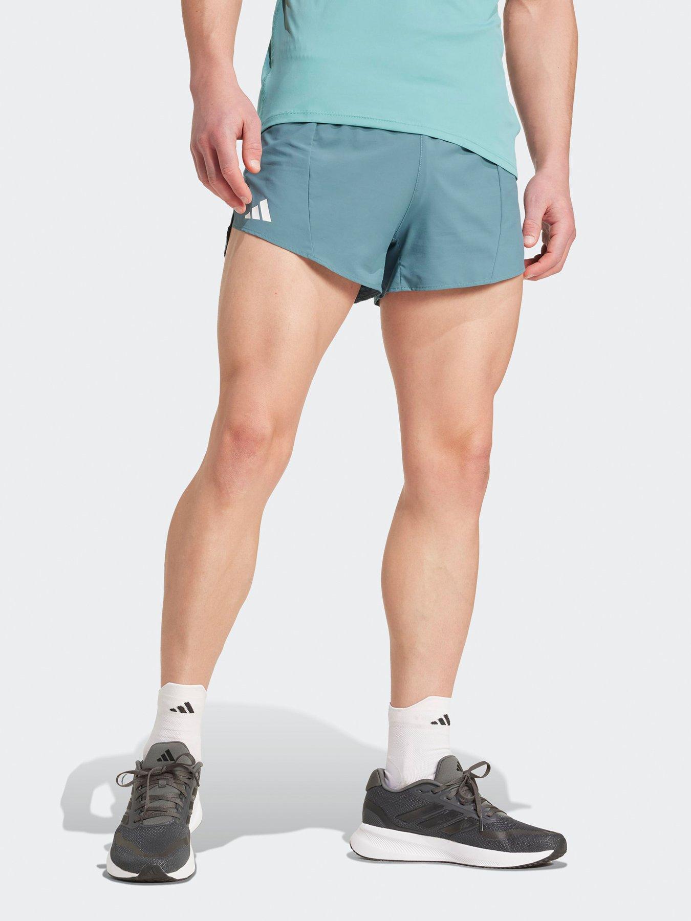 undefined Mens Running Adizero Shorts - Green