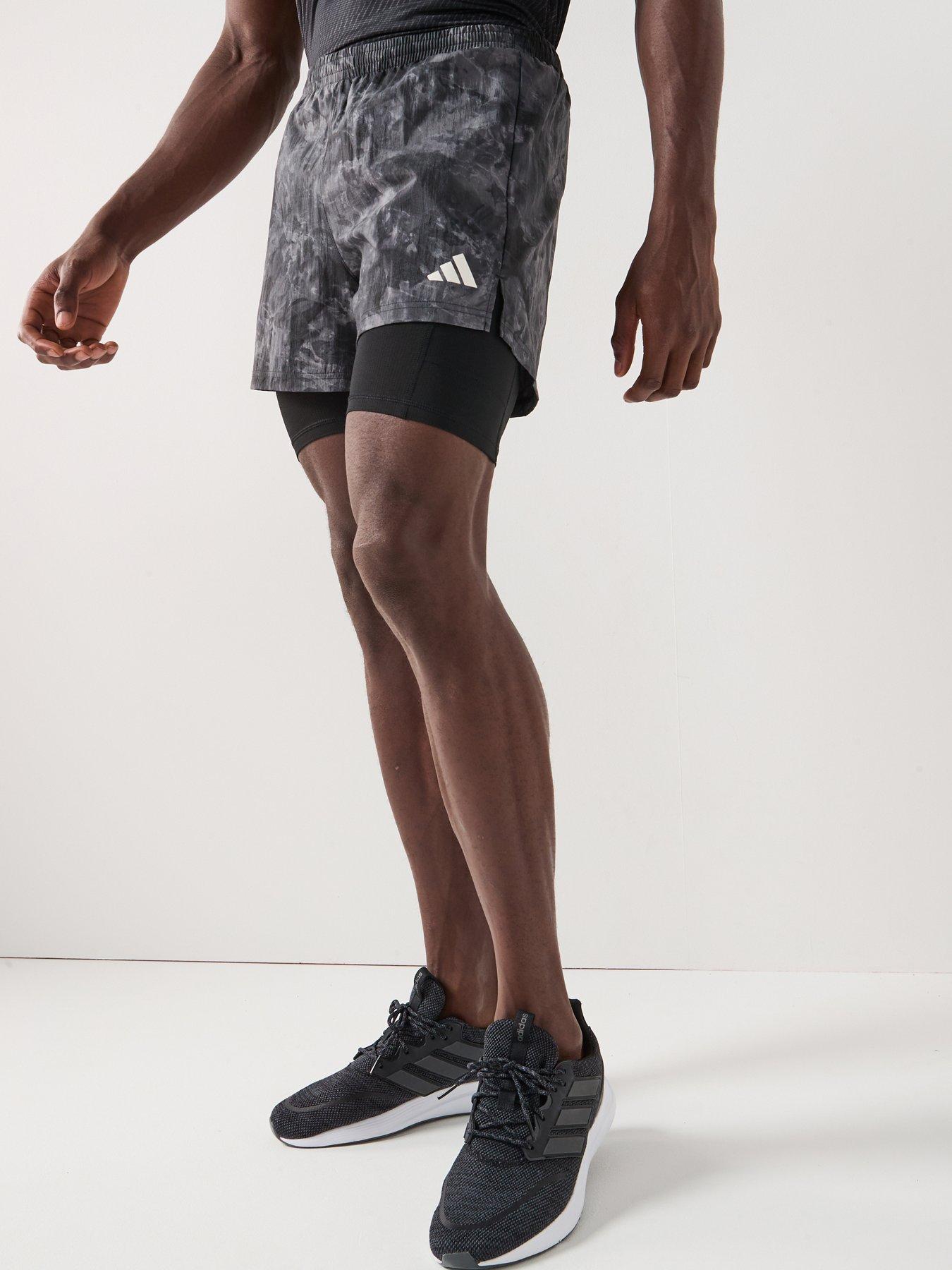 Image 1 of 5 of adidas Mens Running Own The Run 2in1 Printed Sh - Grey