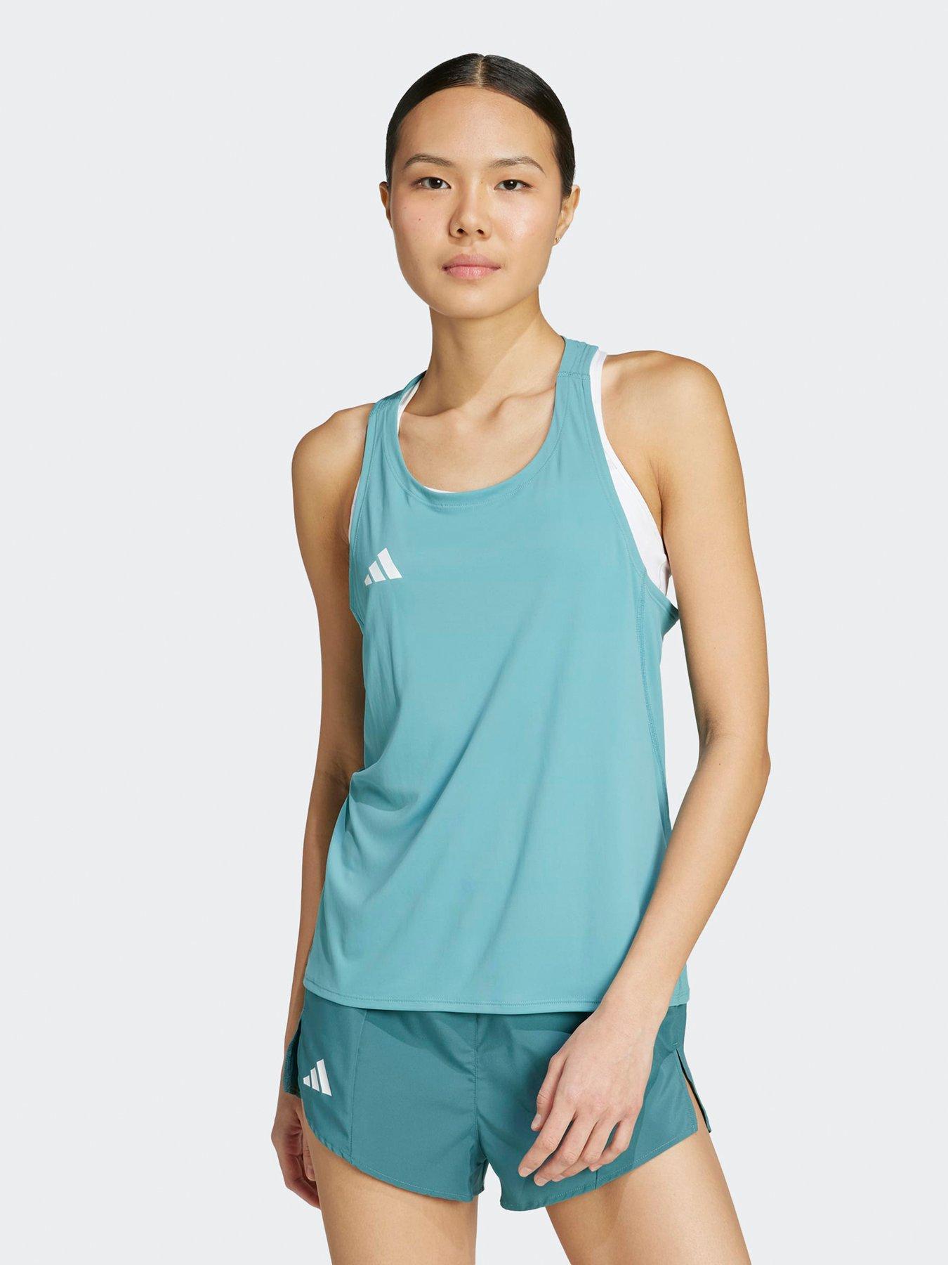 undefined Womens Running Adizero Tank - Green