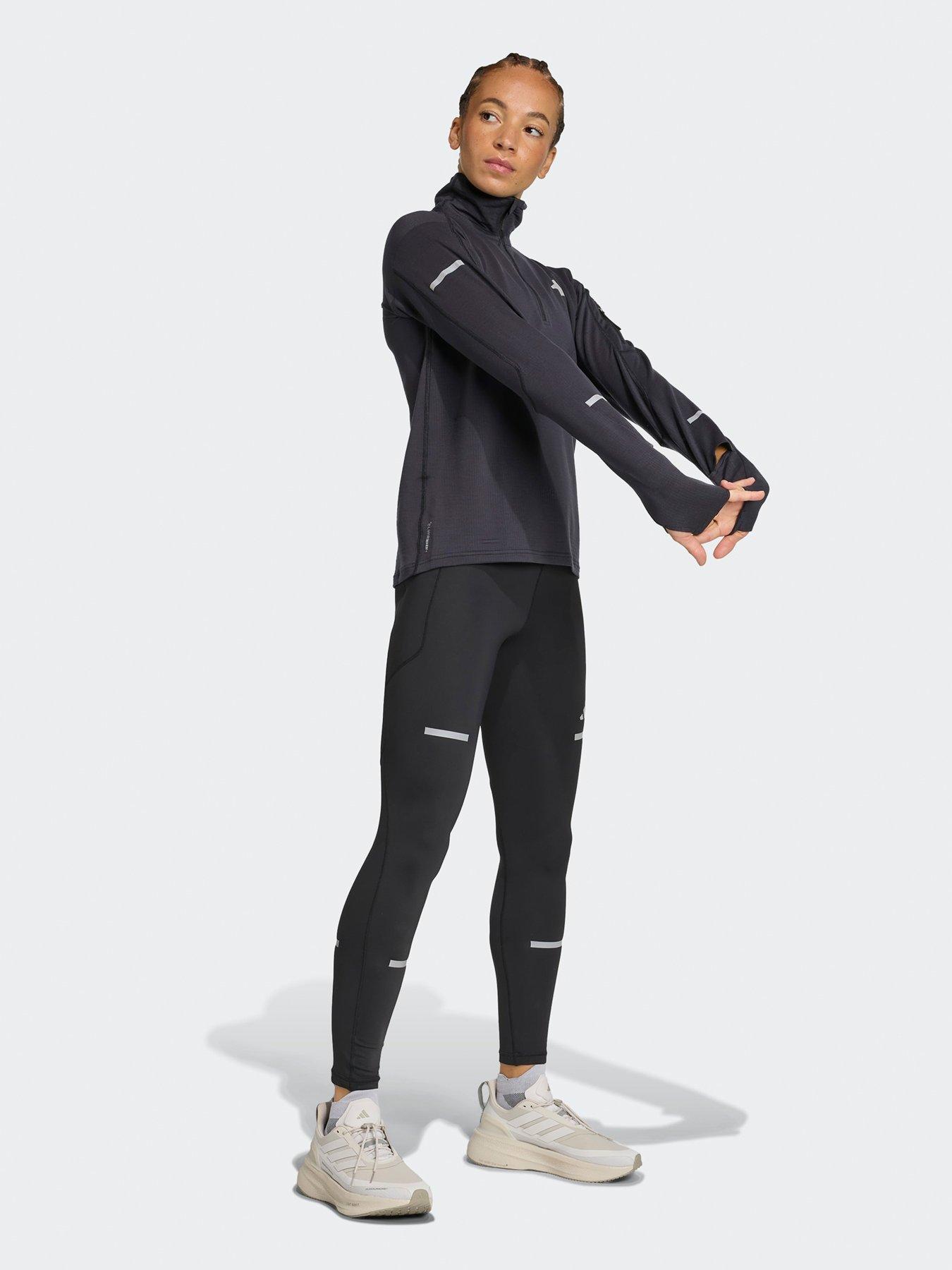  image of adidas-womens-running-adi365-winter-12-zip-top-black