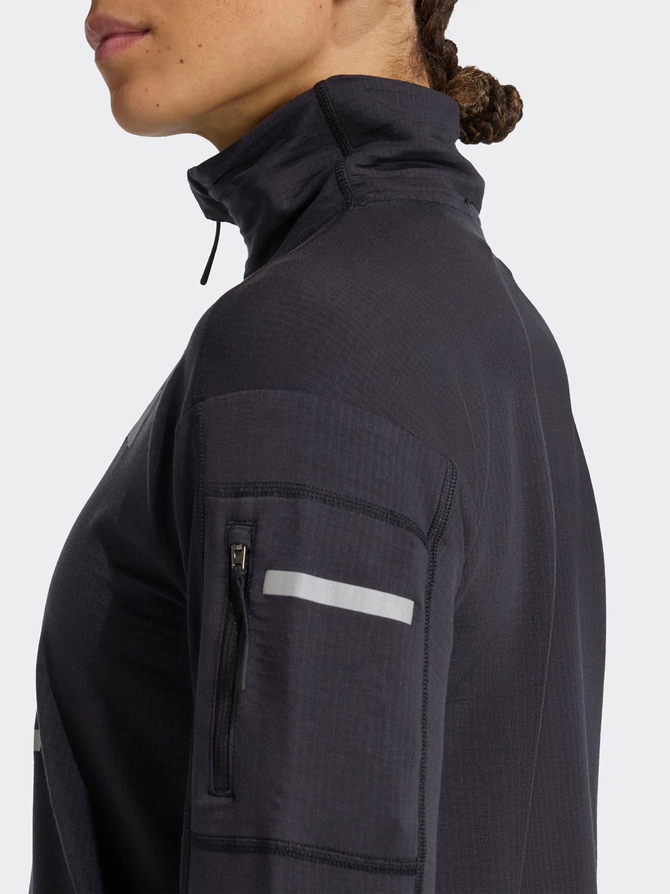  image of adidas-womens-running-adi365-winter-12-zip-top-black