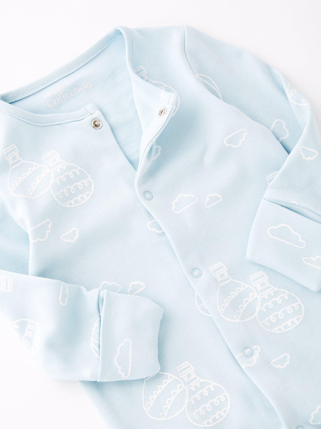 Image 3 of 4 of The Very Collection Baby Boys Up In Clouds Layette - Blue