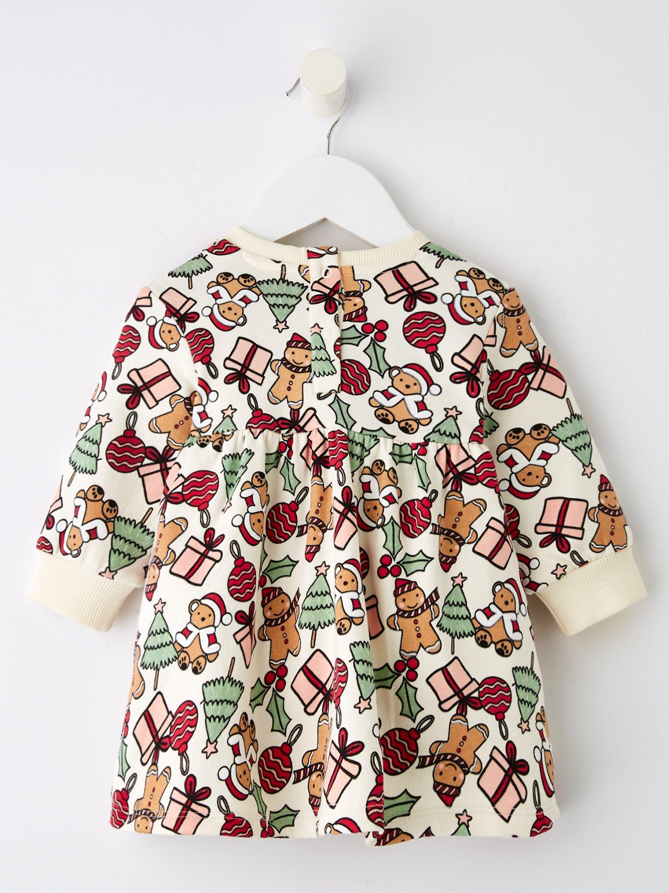 back image of the-very-collection-baby-girls-christmas-sweater-dress-multi