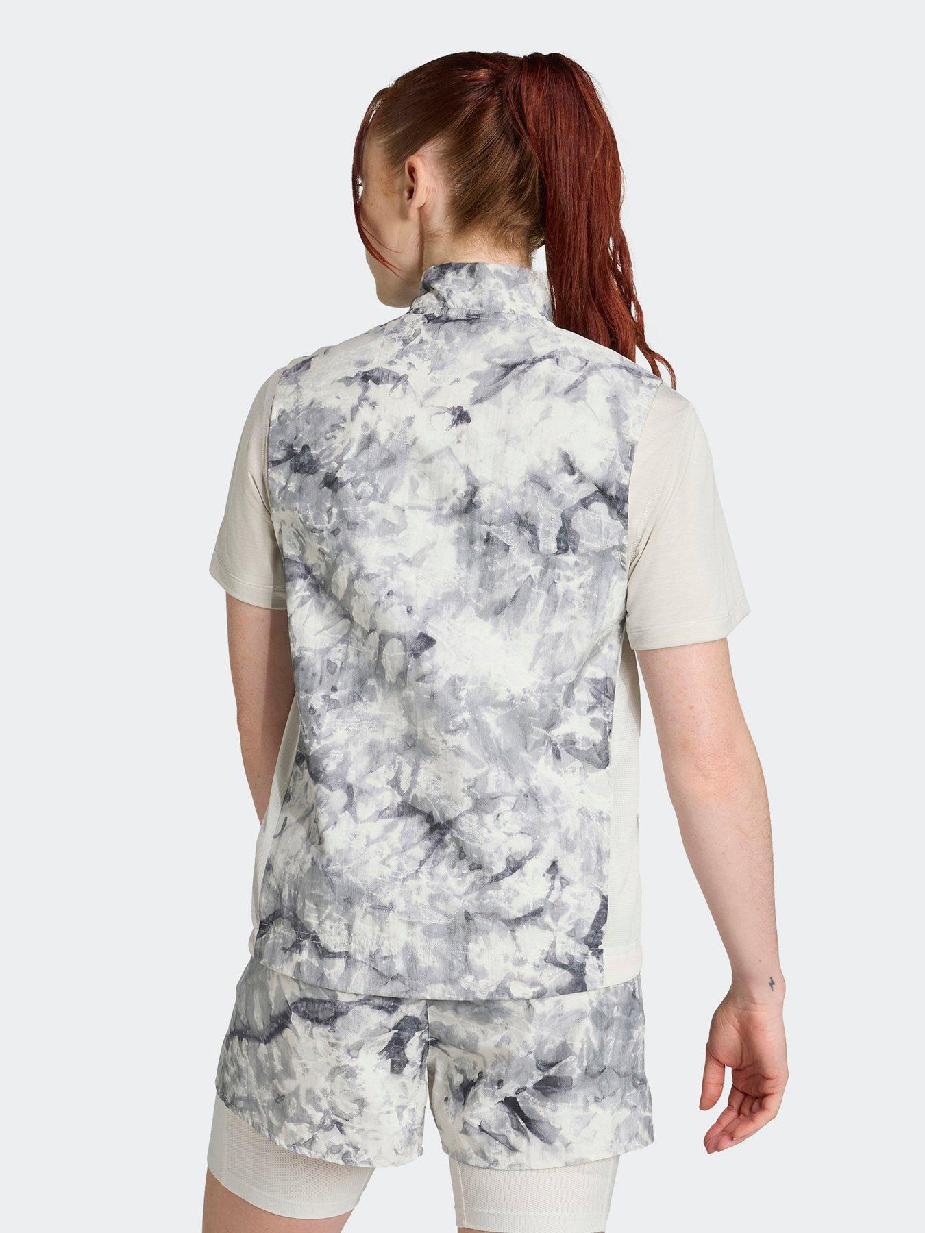 Image 2 of 5 of adidas Womens Running Own The Run Printed Gilet - Grey