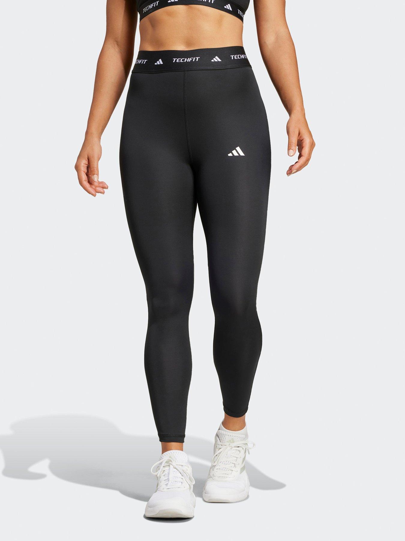 adidas Womens Training Tech Fit 7/8 Tights - Black