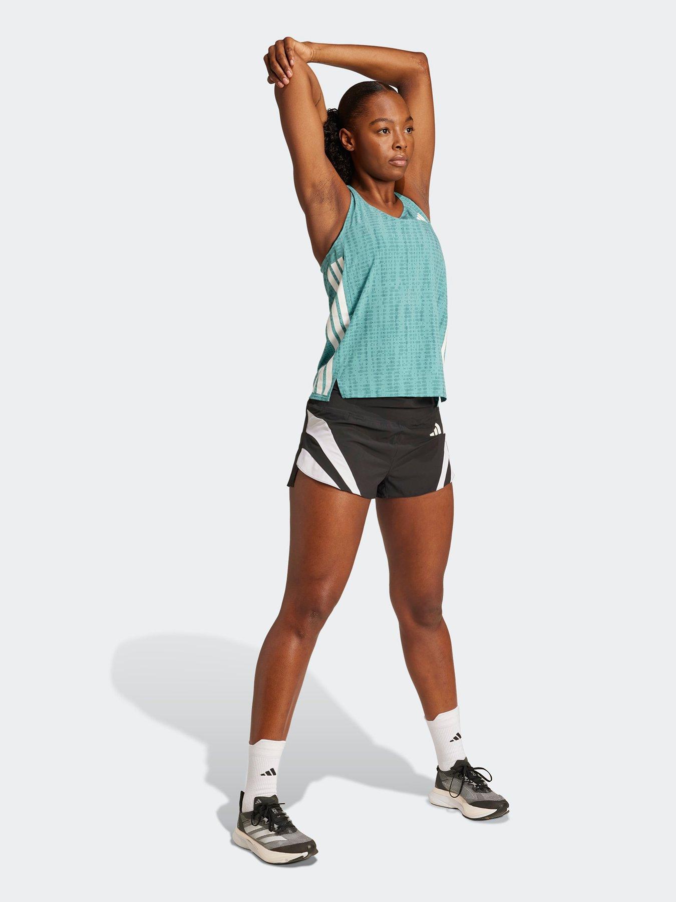 Image 3 of 5 of adidas Womens Running Adizero 4-Inch Shorts - Black