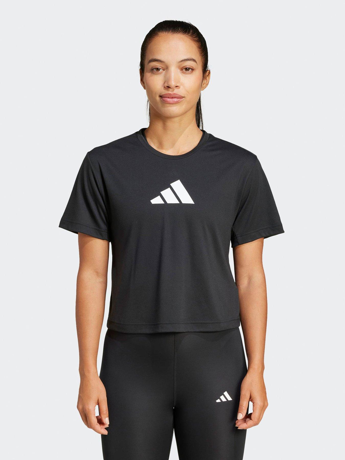 Image 1 of 4 of adidas Womens Training Essentials Logo T-Shirt - Black