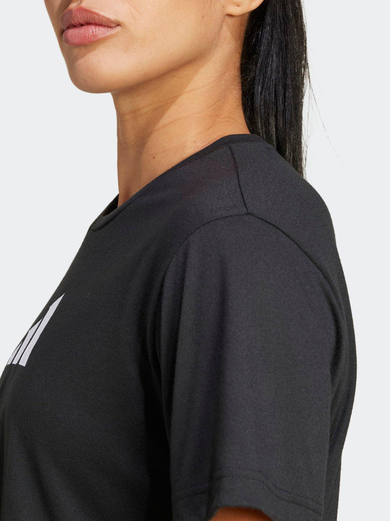 Image 4 of 4 of adidas Womens Training Essentials Logo T-Shirt - Black